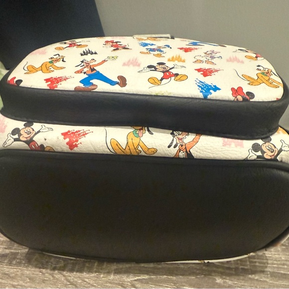 Loungefly Disney Parks White Backpack with Colorful Characters - Picture 5 of 7